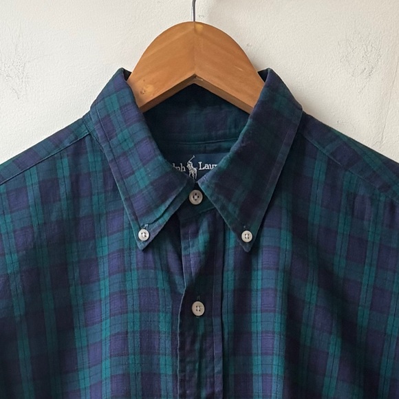 Vintage Polo by Ralph Lauren Plaid Button-Down Shirt - Picture 2 of 11